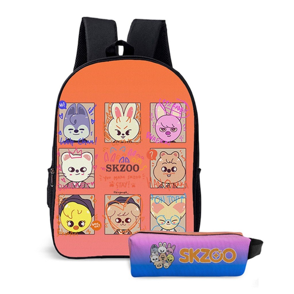 Mochila Escolar Mascotes Adoráveis E Aventuras Divertidas Com Estojo Estudante Avulso ou Kit